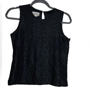 Coldwater creek women’s black lace blouse size S